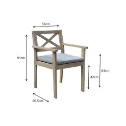 Promo ✔️ Australia Only - Marquee Brushed White Harbour Timber Dining Chair 😉 -Marquee Sales Store 075b6386690441d6b4233c23dd47bf15