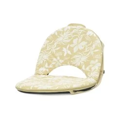 Outlet 😀 Australia Only - Marquee Yellow Botanical Straw Print Disc Chair Palm Italian Straw 👍