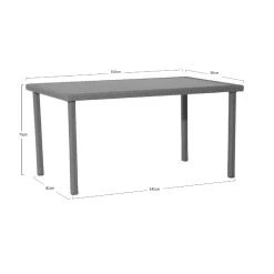 Best Pirce 🤩 Marquee 150 X 90cm Bayfield Wicker Dining Table Other - To Australia ✨ -Marquee Sales Store 16a192a0a82f478a8c7cd7f8d9e16b60