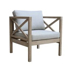 Cheap ⭐ Australia Sale - Marquee Brush White Harbour 1 Seater Lounge 😀