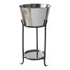 Flash Sale 🤩 Marquee 20L Stainless Steel Drinks Cooler With Stand Silver / Black - To Australia ❤️