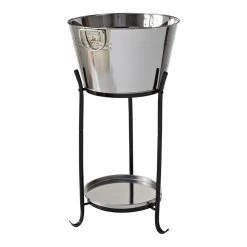 Flash Sale 🤩 Marquee 20L Stainless Steel Drinks Cooler With Stand Silver / Black - To Australia ❤️