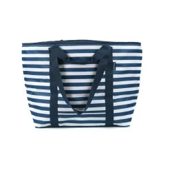 Cheapest 🧨 Australia Sale - Marquee Navy Stripe 50 Can Tote Cooler Bag Navy And White Stripe 🎉