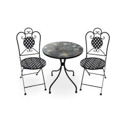 Budget 😍 Australia Sale - Marquee 3 Piece Mosaic Tile Bistro Setting ⭐