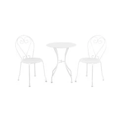 Deals 🌟 Australia Sale - Marquee 3 Piece Jolie Bistro Setting - White Other ⌛