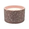 Best Sale ✨ Australia Only - Marquee 130 X 130 X 80mm Terrazzo Pink Citronella Candle 👏