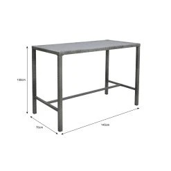 Best reviews of 😀 Australia Only - Marquee 145 X 70cm Bayfield Wicker Bar Table Other 🌟 -Marquee Sales Store 5f3f9b20062c4cbfa6ba3000576c00fd