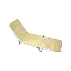 Budget ⭐ Australia Sale - Marquee Adjustable Sunlounge - Yellow 😀