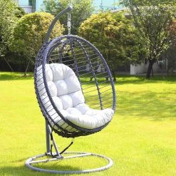 Buy ⌛ Australia Only - Marquee Indigo Foldable Hanging Egg Chair 🎉 -Marquee Sales Store 76a0828eea07422481132f402c1dabf2