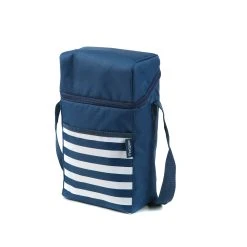 Cheap 🥰 Australia Only - Marquee Navy Dual Bottle Carrier Cooler Bag Navy Stripe 🔔