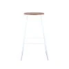Best Sale 🛒 Australia Only - Marquee Industrial Acacia Bar Stool White 👏