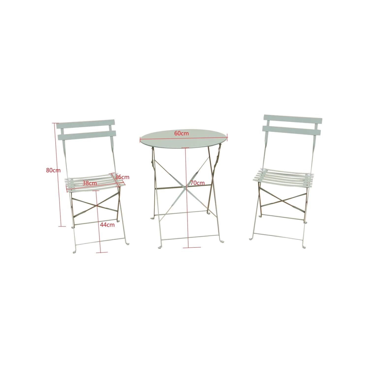 Outlet ๐ฅ Australia Only - Marquee Green Bay Troca 3 Piece Steel Bistro Setting ๐ 4 Outlet ๐ฅ Australia Only - Marquee Green Bay Troca 3 Piece Steel Bistro Setting ๐ - Image 4