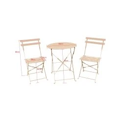 Coupon ✔️ Australia Sale - Marquee Dusty Coral Troca 3 Piece Steel Bistro Setting ❤️ -Marquee Sales Store 9daba21e14384cdf937a588da243b2fe
