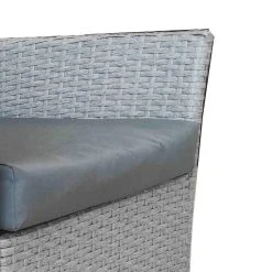 Flash Sale ❤️ Marquee 3pcs Steel Rattan Glass Setting Grey Other - To Australia 🎉 -Marquee Sales Store 9f81ad82555447989ae0e715970663d6