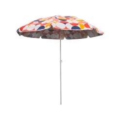 Flash Sale 🎁 Australia Sale - Marquee 2m Orange & Blue Geometrics Pattern Portable Shade Umbrella 🔥
