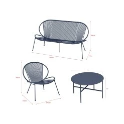 Promo ✔️ Australia Only - Marquee 4 Piece Indigo Vintage Shell Setting ✨ -Marquee Sales Store a9c0c59a07e142568d53bf827838c9f8