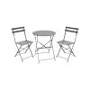 Best Sale 🌟 Australia Only - Marquee Grey 3 Piece Troca Steel Bistro Setting 🥰