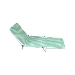 Best Sale 👍 Australia Only - Marquee Striped Adjustable Sunlounge - Green 🔥