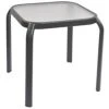 Brand new 🎁 Australia Sale - Marquee Square Glass Top Steel Side Table Charcoal ⭐