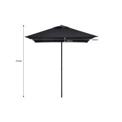 Promo 👏 Marquee 2m Square Goulburn Market Umbrella Charcoal - To Australia ⌛ -Marquee Sales Store c3660a133ad34bd4b077ec389161ef00