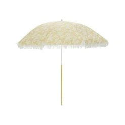 Flash Sale ✔️ Marquee 1.8m Yellow Botanical Straw Beach Umbrella Palm Italian Straw - To Australia ✨