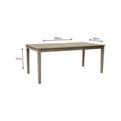 Cheapest 👏 Marquee 180 X 90cm Brushed White Harbour Dining Table - To Australia 🛒 -Marquee Sales Store e15375349789457f80c4c293352c58c2
