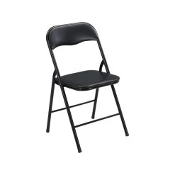 Best Sale ❤️ Australia Only - Marquee Padded Vinyl Black Folding Chair ⭐