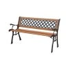 Buy ⭐ Australia Sale - Marquee Cast Iron Back Timber Bench Natural / Verdigris 😉